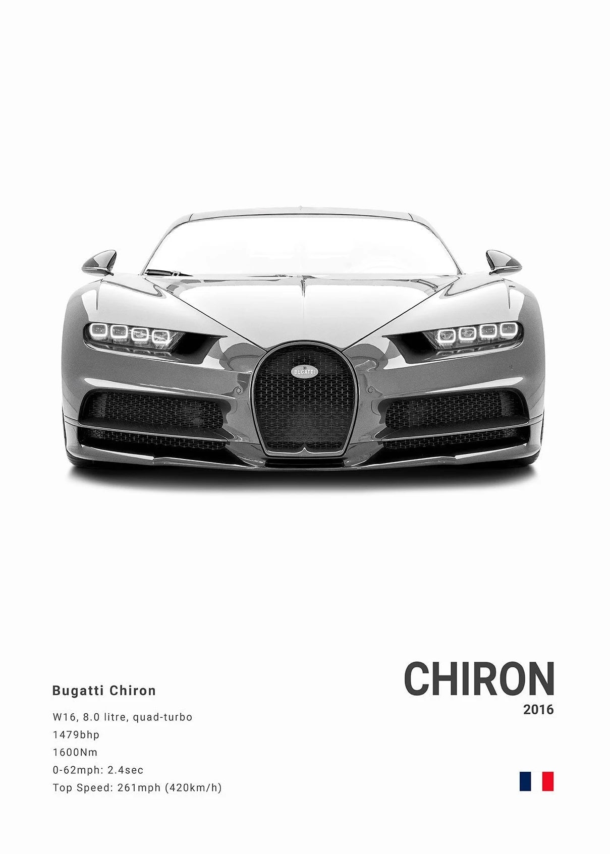 Ettore Bugatti Hypercar Minimalist Canvas Print