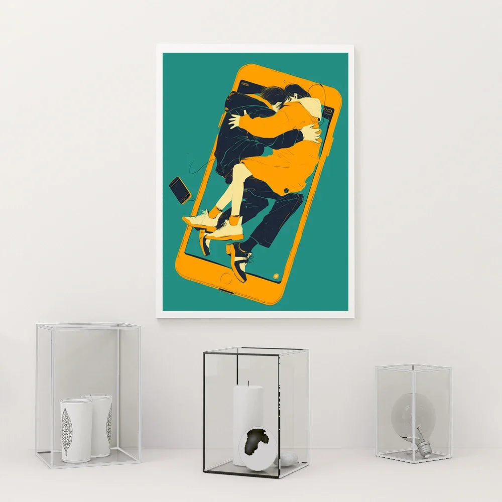 Surreal Modern Art Hi-Contrast Canvas Prints