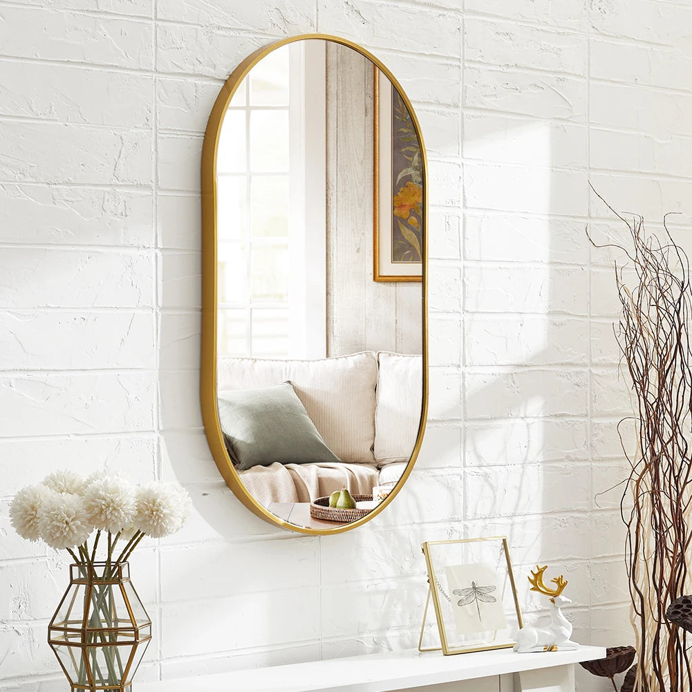 Oval Wall Mounted Mirror