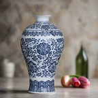 Classic Ceramic Blue & White Vase