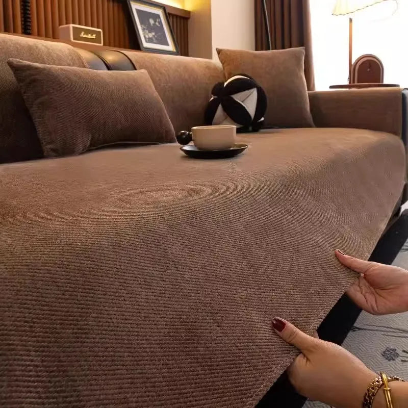 Twill Chenille Anti-Slip Sofa Cover