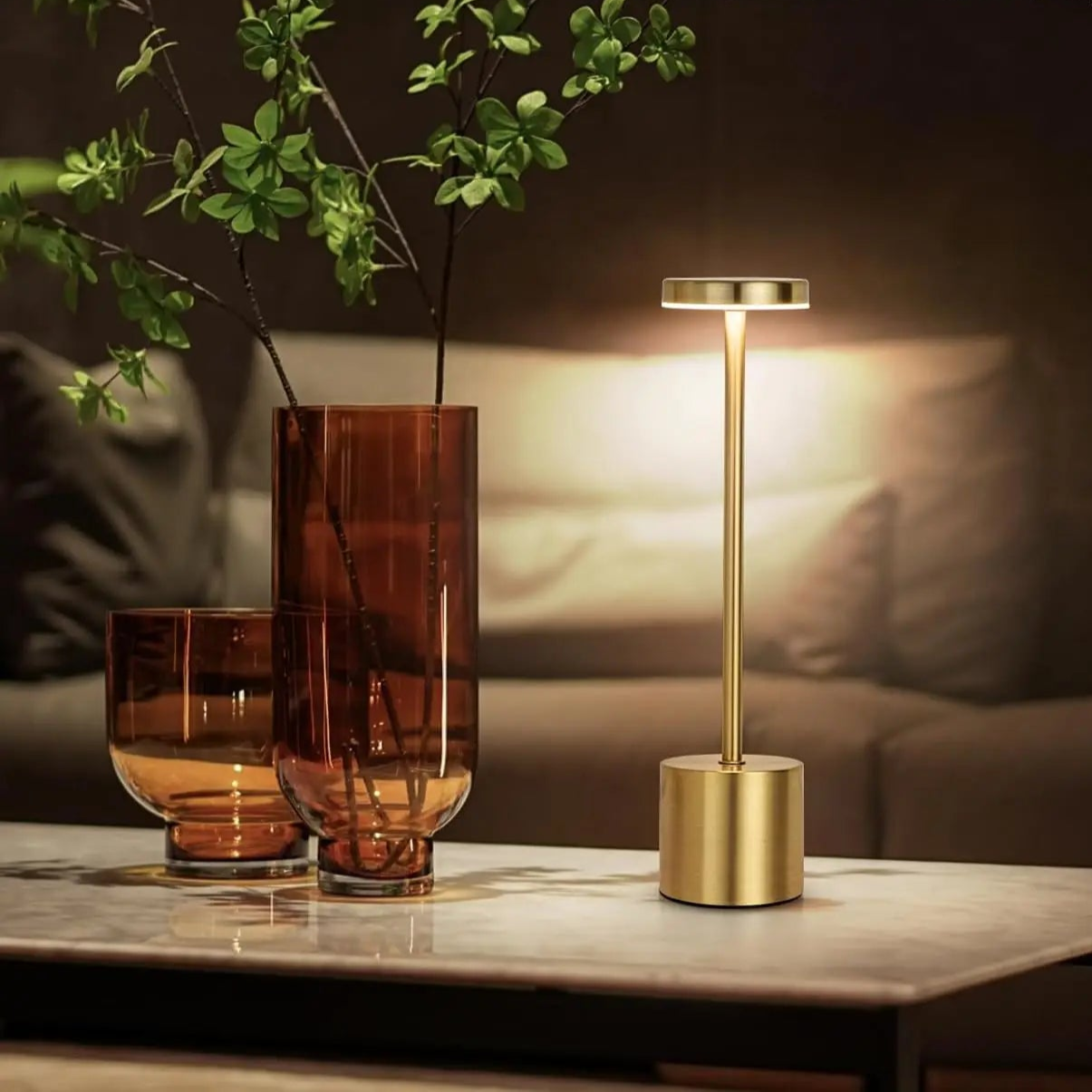 Minimalist LED Touch Rechargeable Lamp