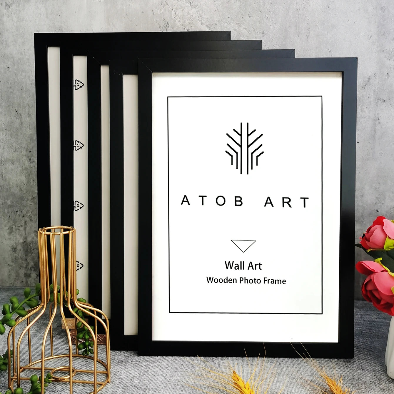 5-Piece Wooden Picture Frames