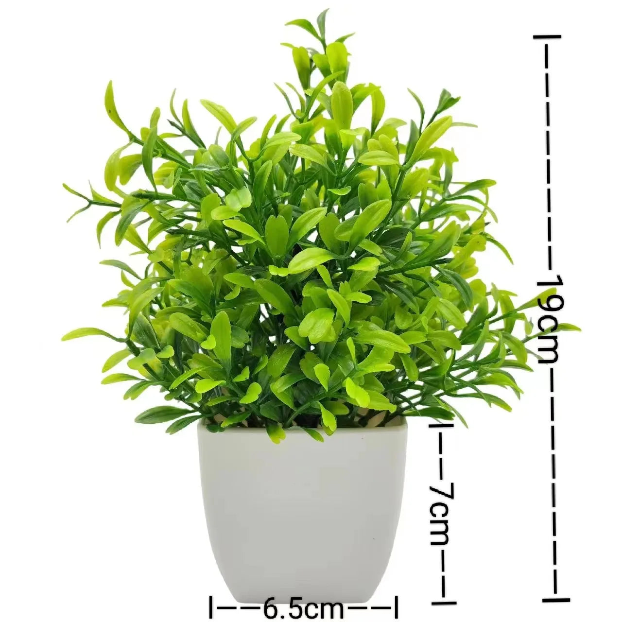 1-Piece Potted Greenery Artificial Plants with Pots