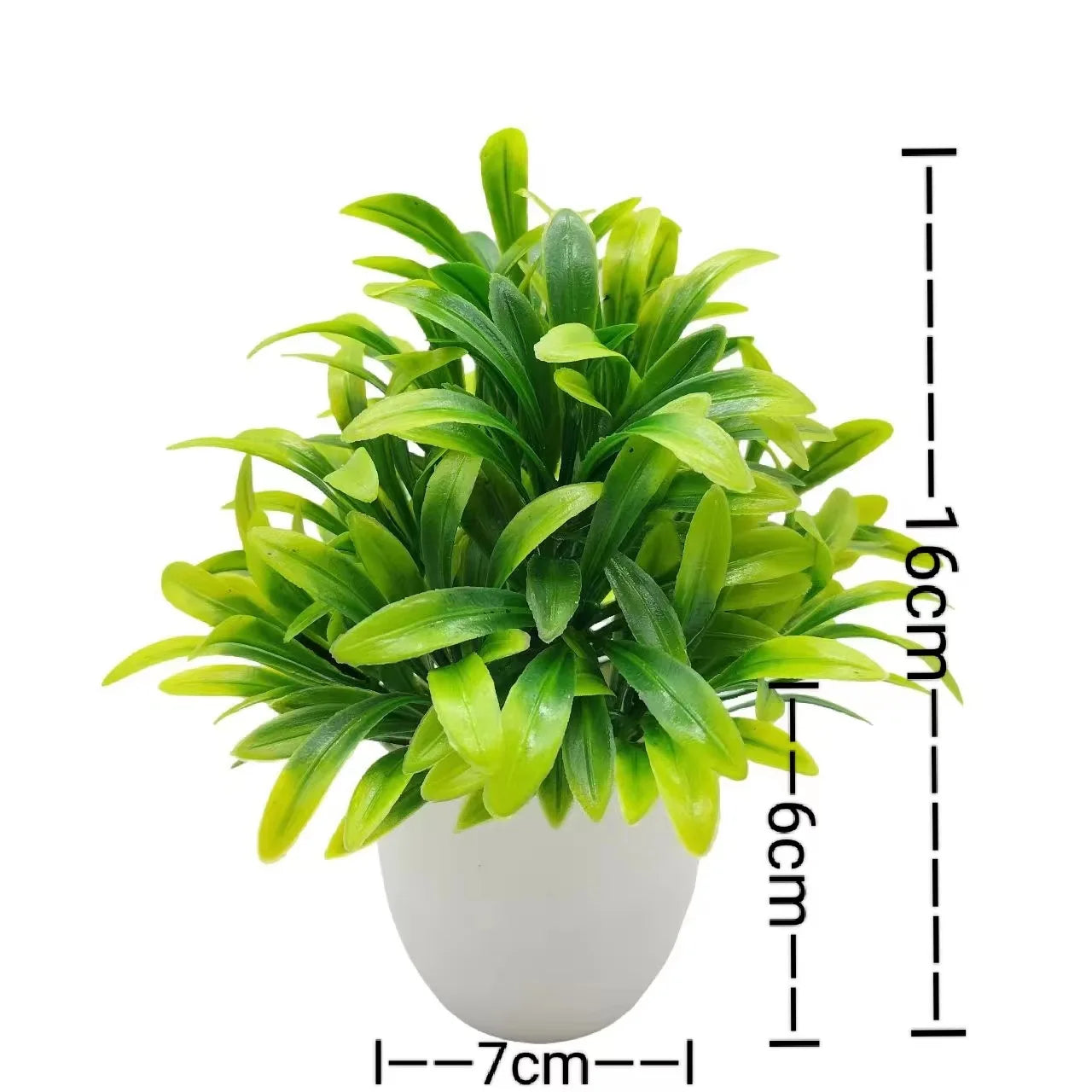 1-Piece Potted Greenery Artificial Plants with Pots