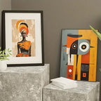 3-Piece Pan-African Abstract Art Canvas Prints