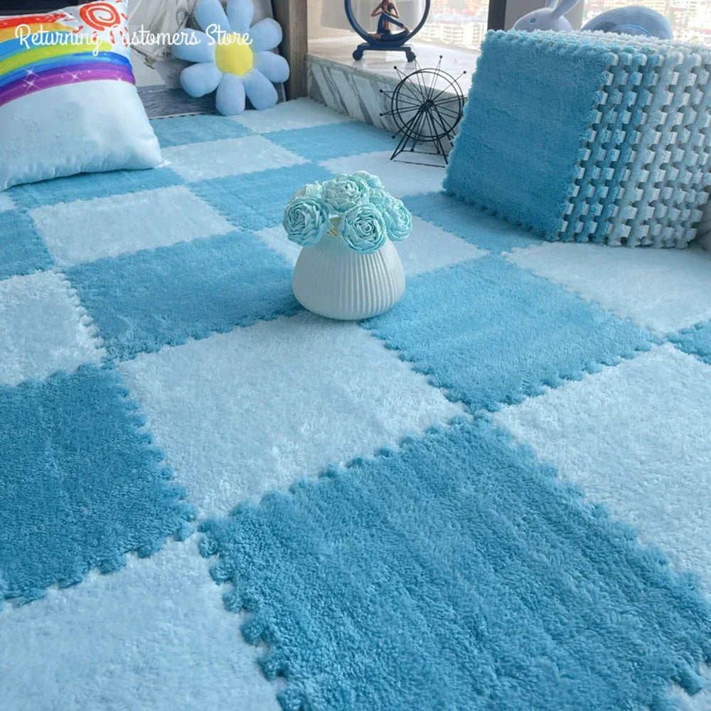 Soft Interlocking Plush Playmat Tiles