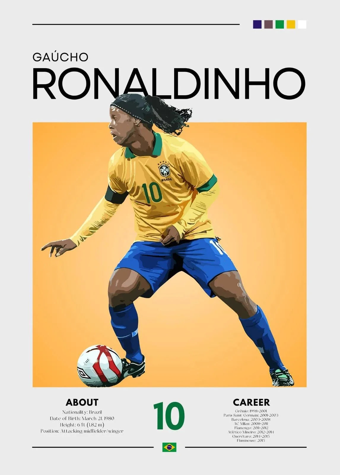 Famous Football (Soccer) Legends Canvas Prints