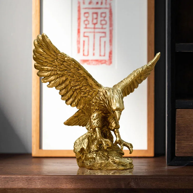 Golden American Eagle Ornament | 3 Sizes