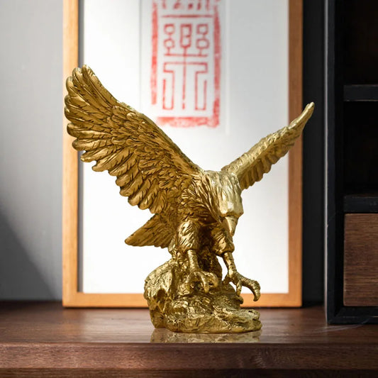 Golden American Eagle Ornament | 3 Sizes