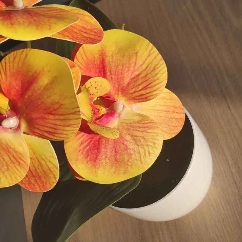 Bonsai Simulated Butterfly Orchid Artificial Potted Plant Desk Dining Table