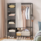 Metal Minimalist Clothes Rack & Rail Wardrobe