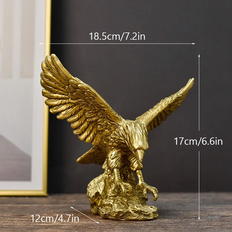 Golden American Eagle Ornament | 3 Sizes