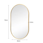 Oval Wall Mounted Mirror