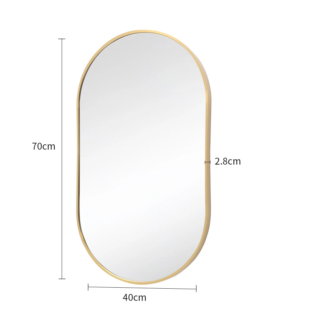 Oval Wall Mounted Mirror