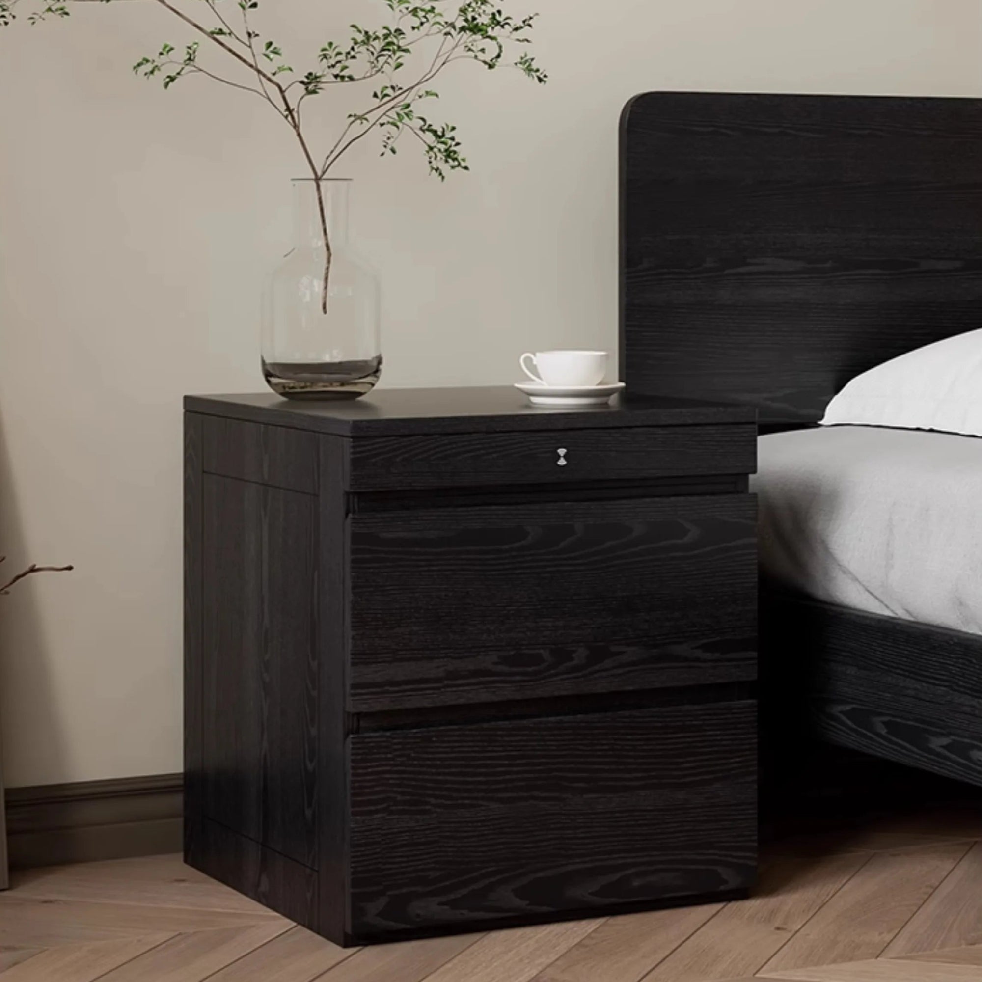 Nascosta Nightstand with Secret Hidden Storage