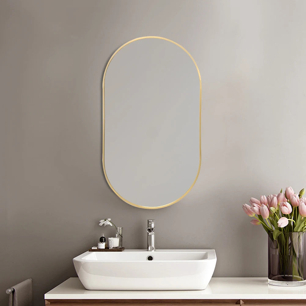 Oval Wall Mounted Mirror