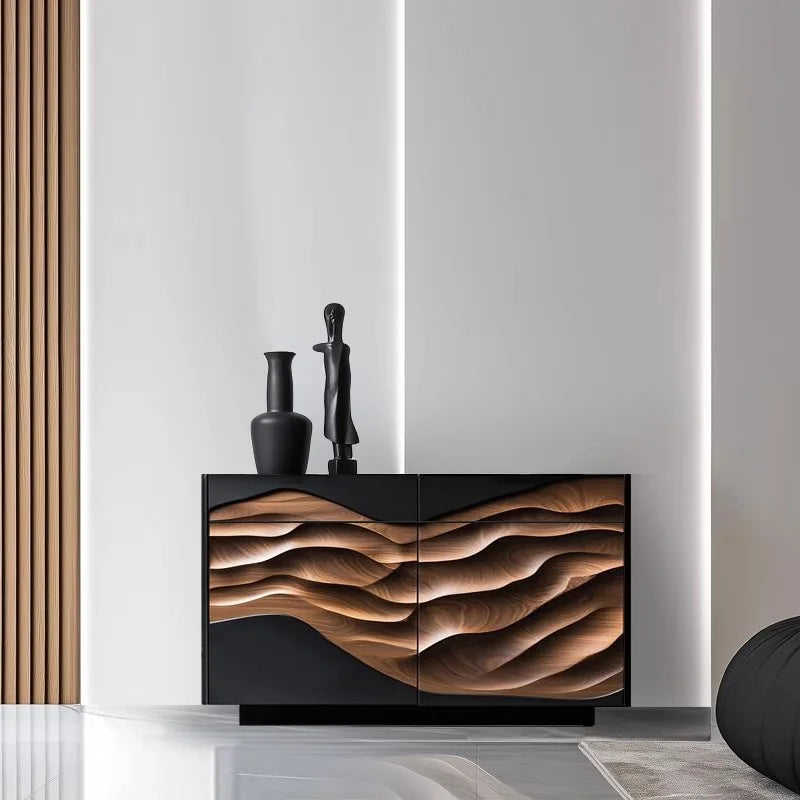 Teres Black Walnut Bespoke  Crafted Cabinets