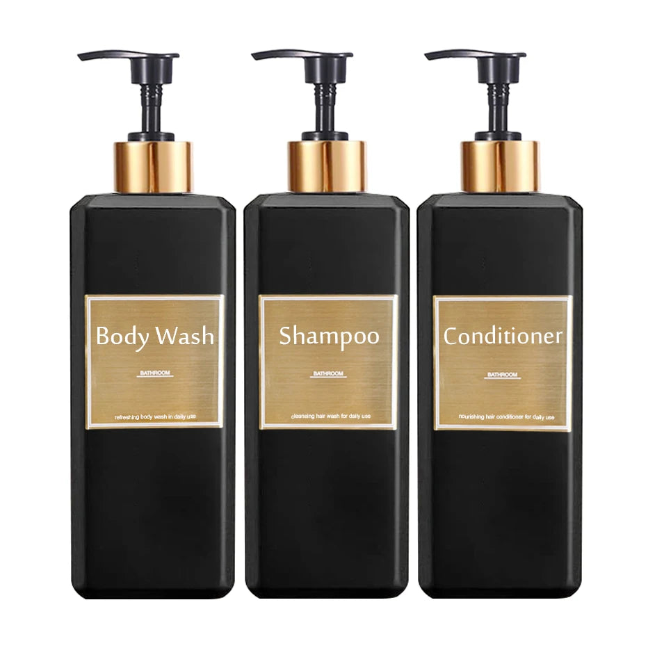 Luxury Gold Label Soap Dispenser Set [3-Pcs]