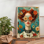 Beauty In Floral Shades Boho Canvas Prints