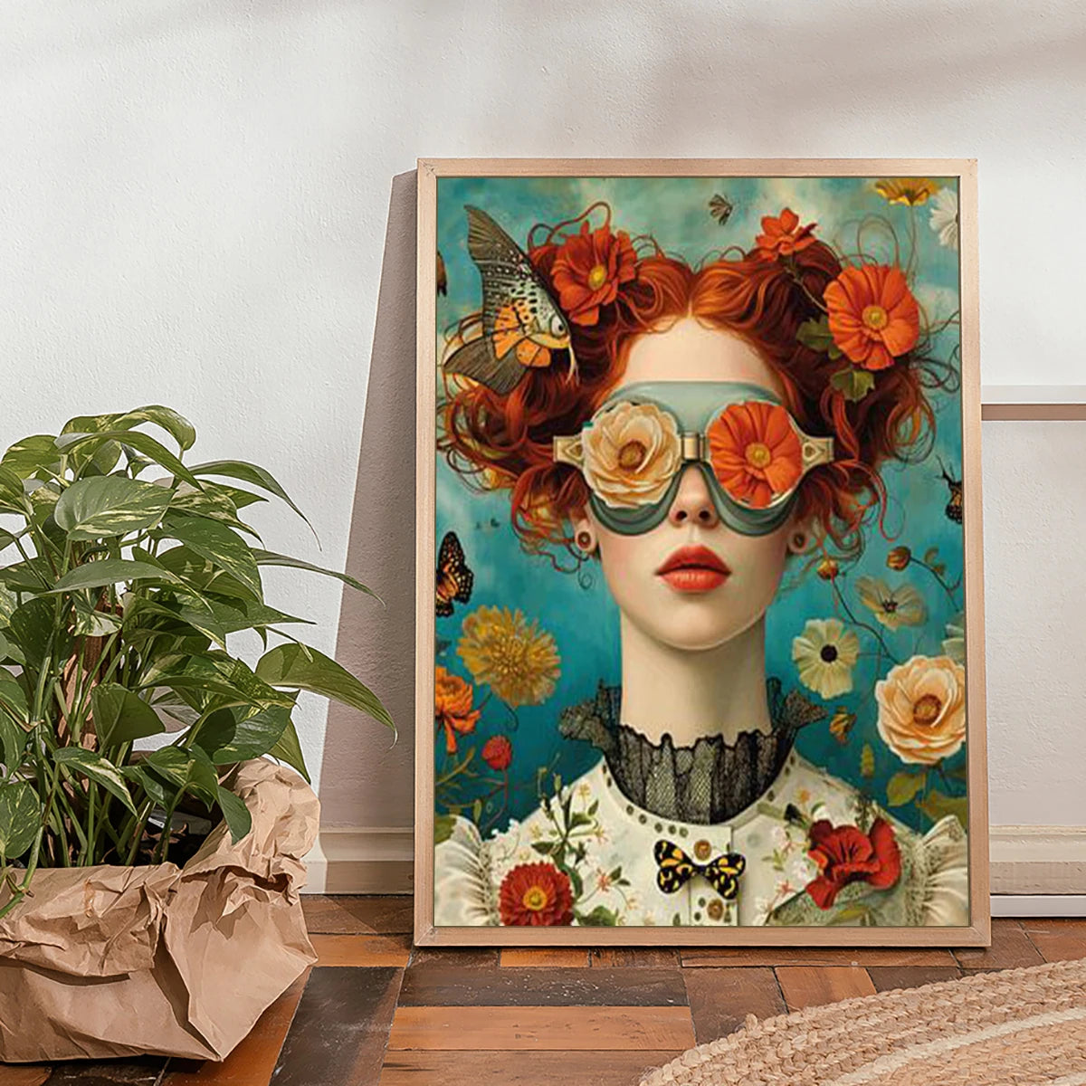 Beauty In Floral Shades Boho Canvas Prints