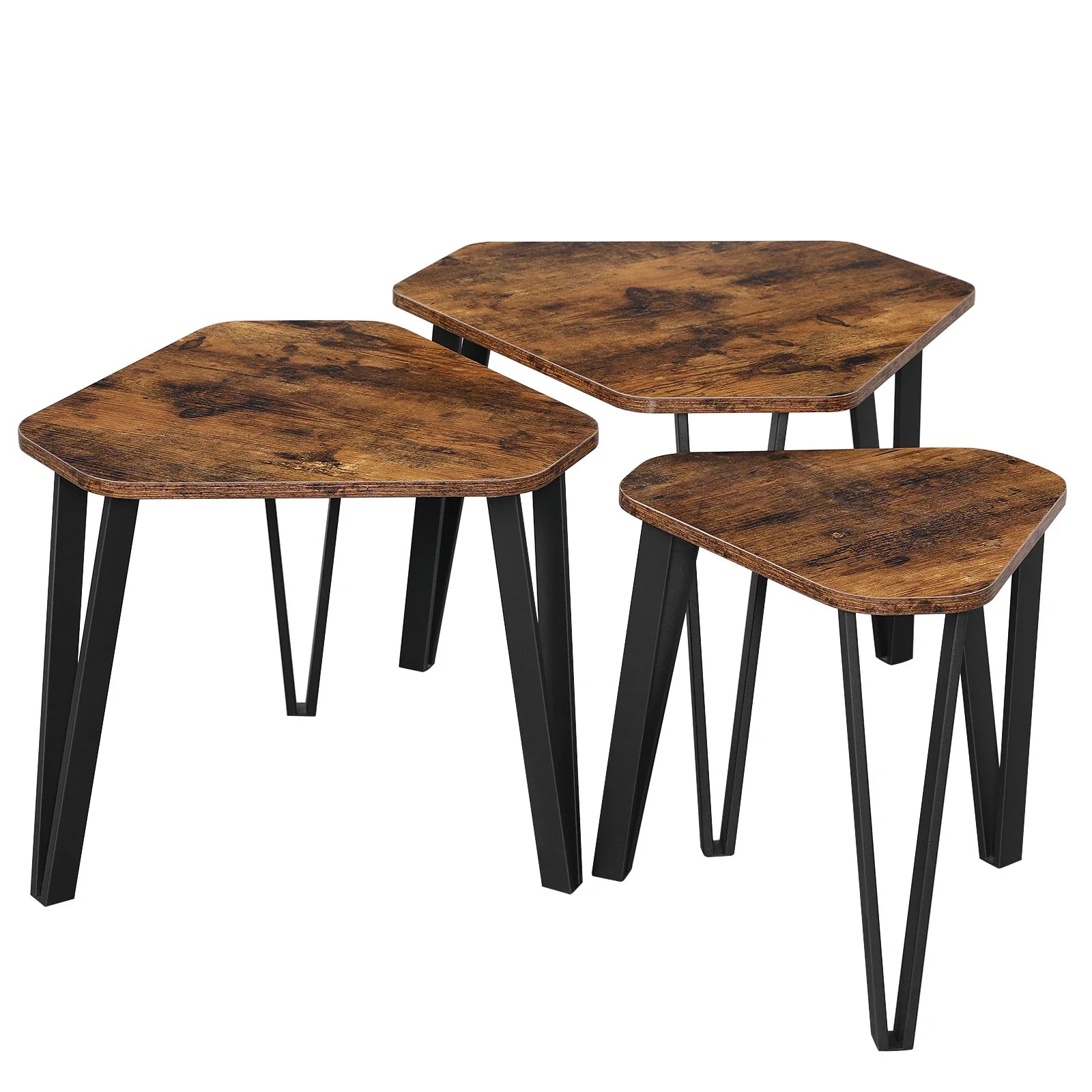 Contemporary Hardwood Nesting Tables