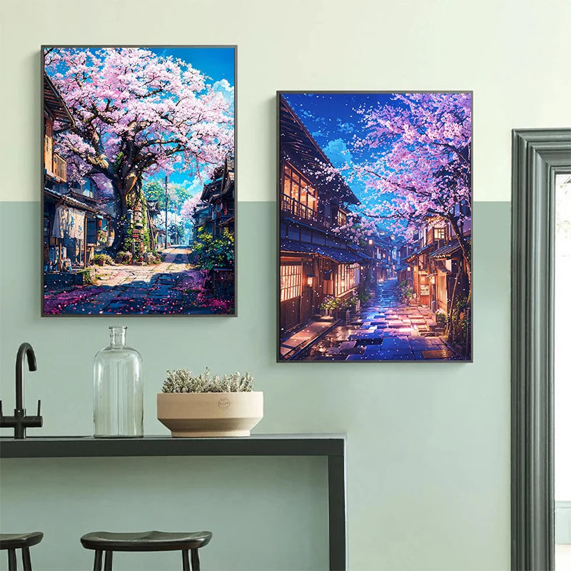 Cherry Blossoms Blooming Canvas Print