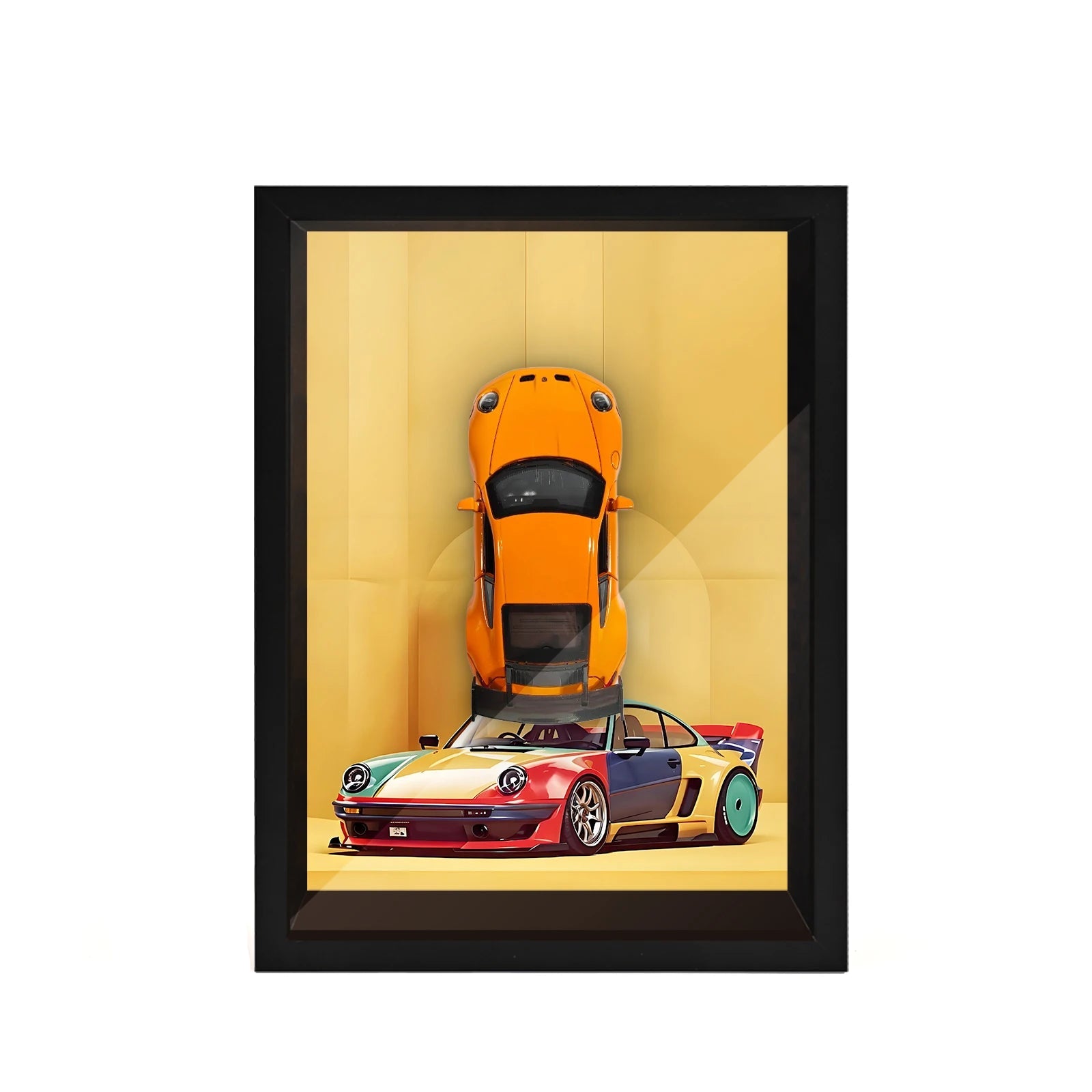 Classic Porsche 911 GT3 Scale 1:32 Framed Mini Model