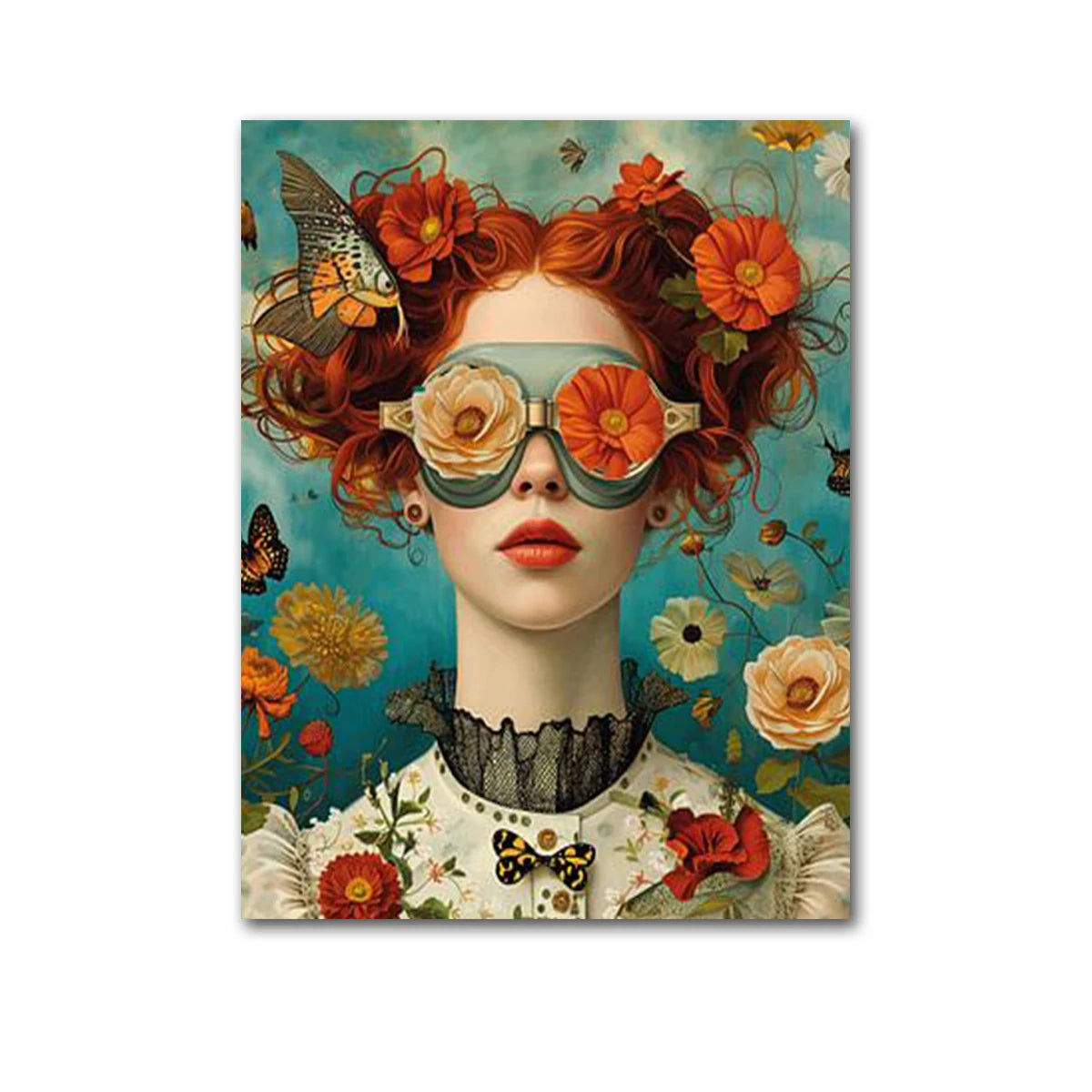 Beauty In Floral Shades Boho Canvas Prints