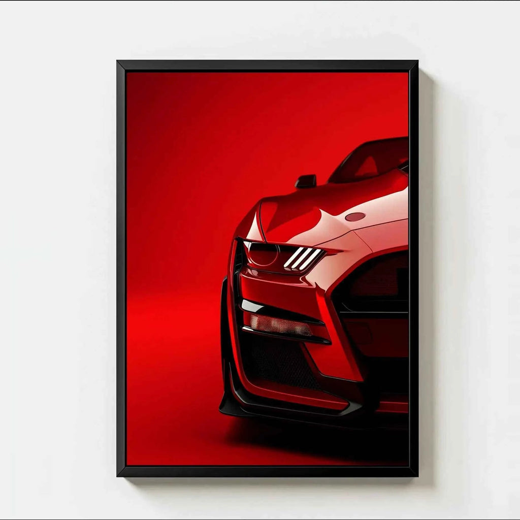 AZNM Luxury & Supercar Collection Wall Art Print, Single Unframed Canvas Poster, Bugatti, BMW, Mustang, Aston Martin & Rolls-Roy