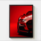 AZNM Luxury & Supercar Collection Wall Art Print, Single Unframed Canvas Poster, Bugatti, BMW, Mustang, Aston Martin & Rolls-Roy