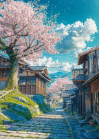 Cherry Blossoms Blooming Canvas Print - Sleek Surprises