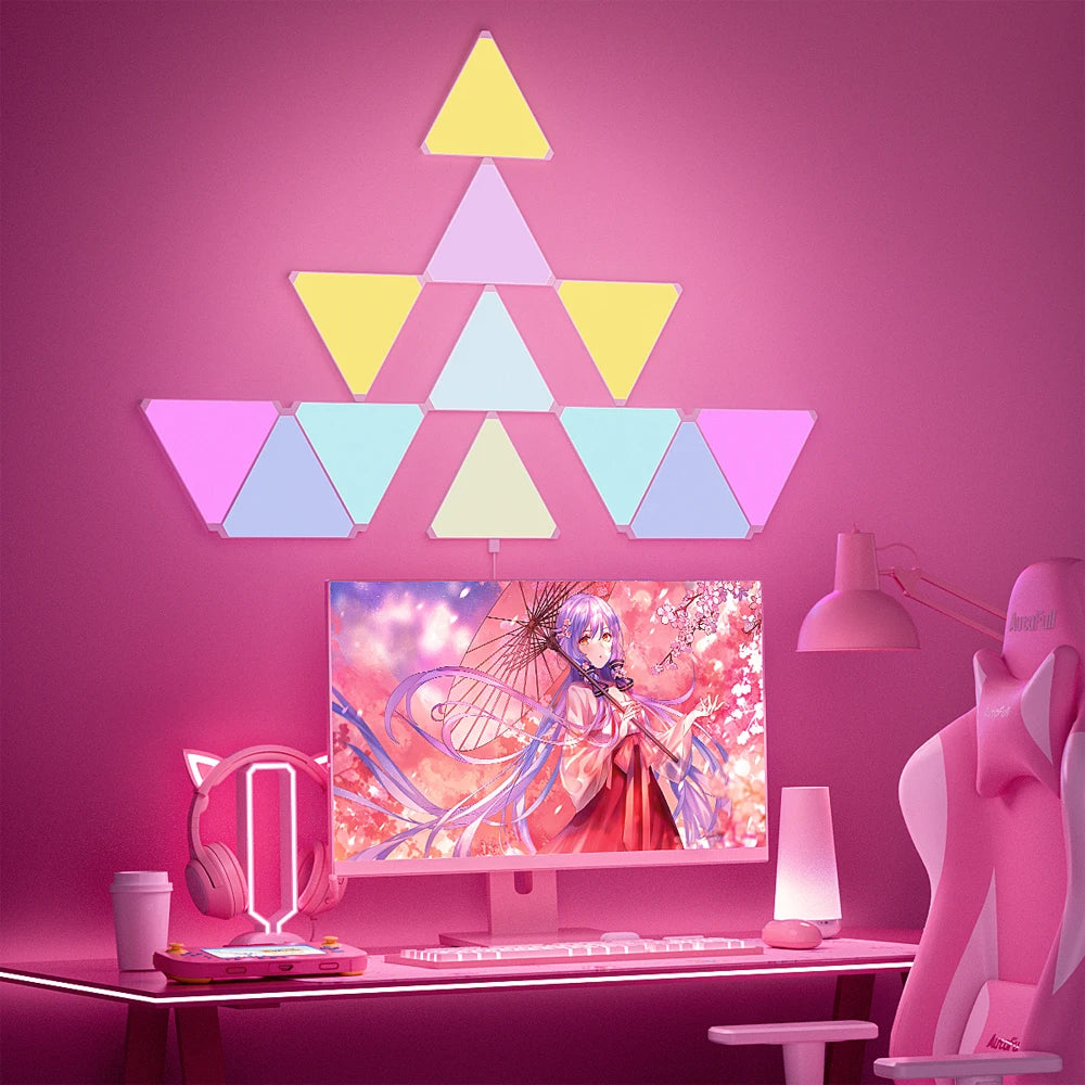 Quantum Z Triangle LED Wall Lights