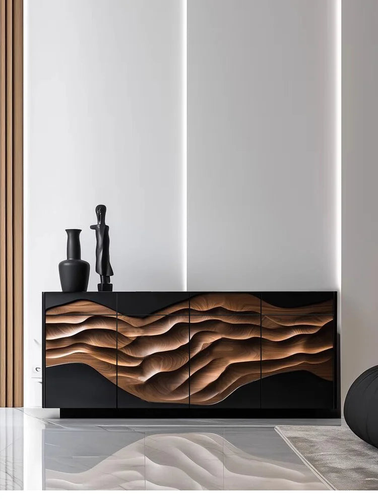 Teres Black Walnut Bespoke Crafted Cabinets