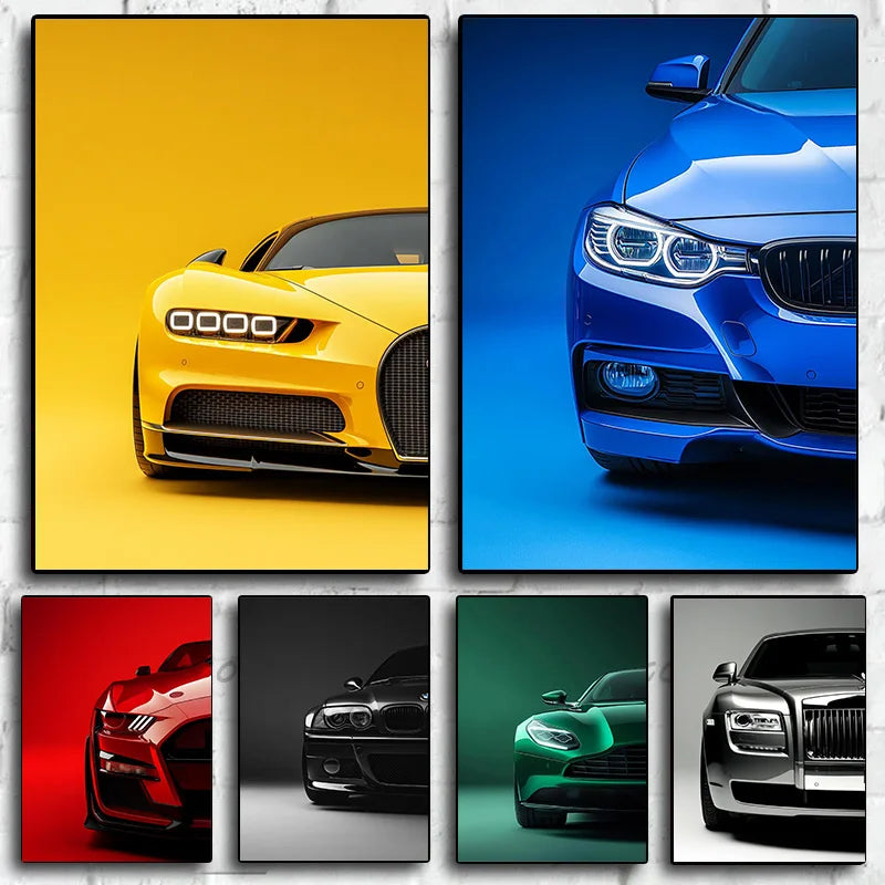 Supercar Bold Wall Art Collection Canvas Prints