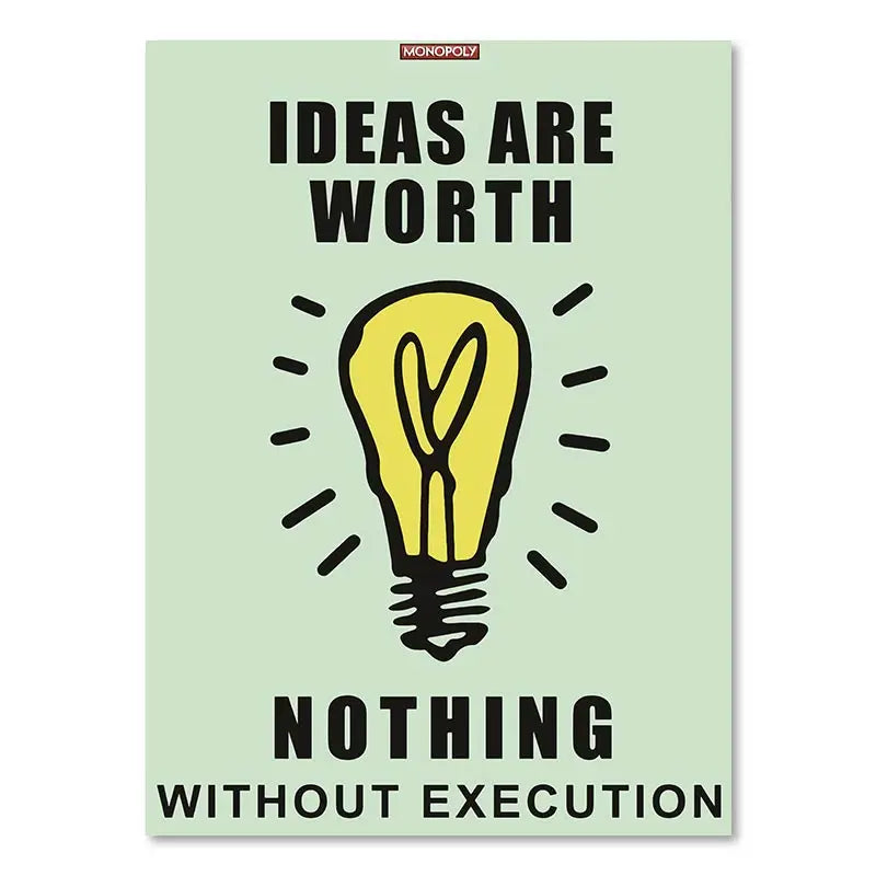 Millionaire Motivational Monopoly Canvas Prints