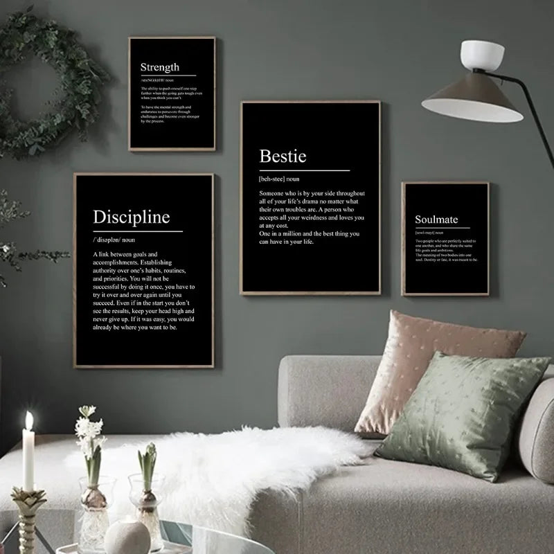 Minimalist Aspiration Definition Canvas Prints