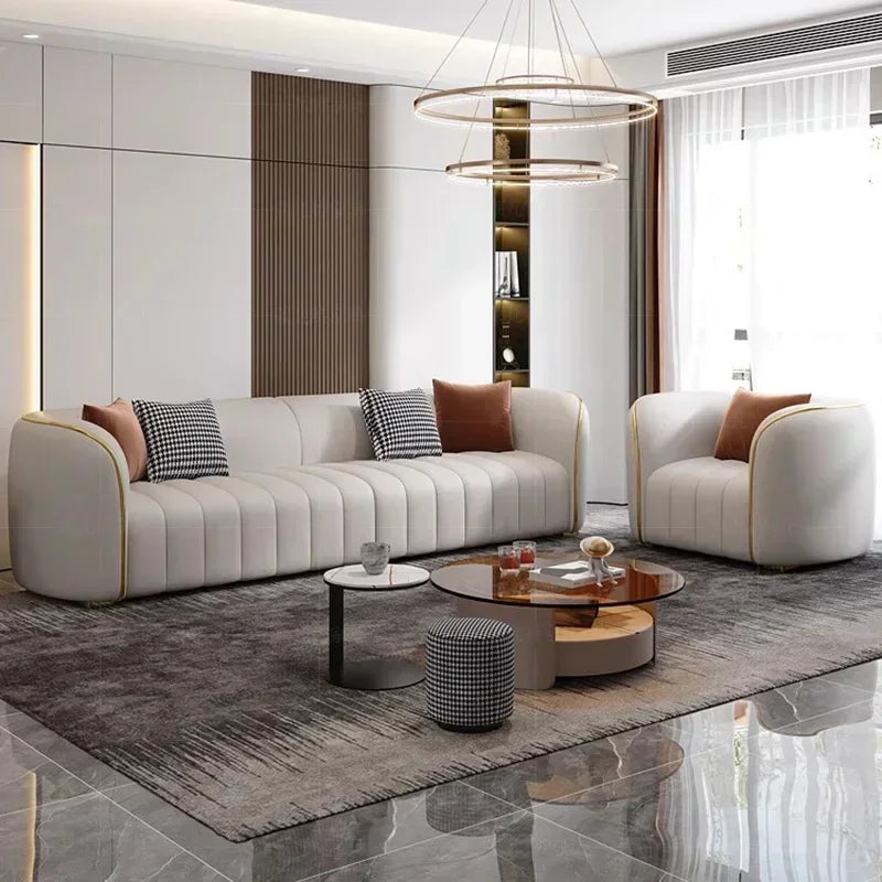 Moderno Minimalist Sectional Curved Sofa
