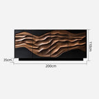 Teres Black Walnut Bespoke  Crafted Cabinets