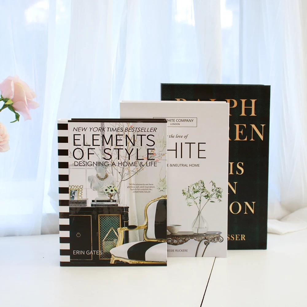 3-Pcs Decor Display/Prop Books Set