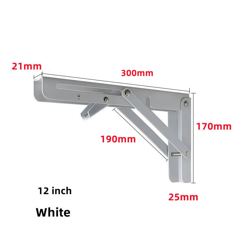 Stainless Steel Folding Shelf Brackets [2-Pcs]