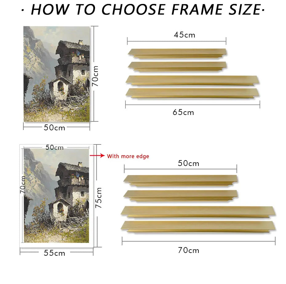 Canvas Frame DIY Kit with Metal Floating Frame