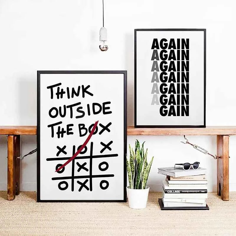 Discipline & Growth Motivational Canvas Prints