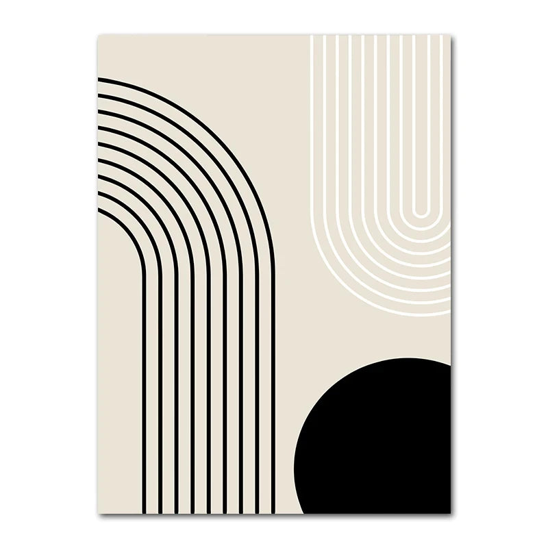 Abstract Minimalist Boho Art Canvas Prints