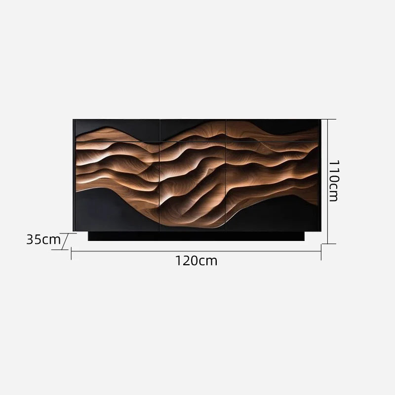 Teres Black Walnut Bespoke  Crafted Cabinets