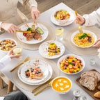 24 Piece Ceramic Dinnerware Set