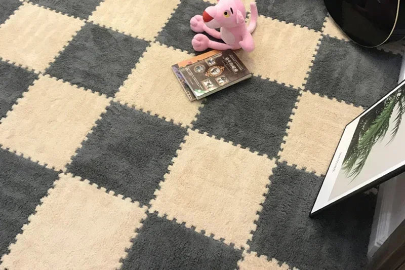 Soft Interlocking Plush Playmat Tiles