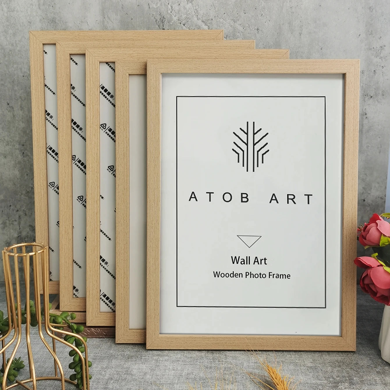 5-Piece Wooden Picture Frames