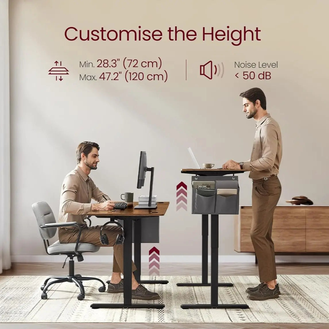 Sleek Height Adjustable Desk