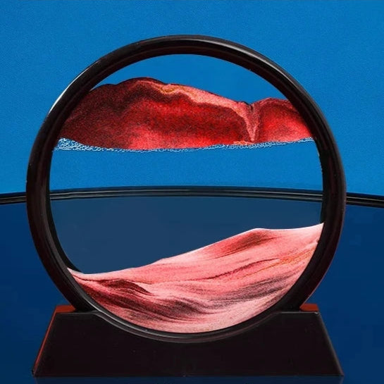 3D Circular Sandscape Hourglass